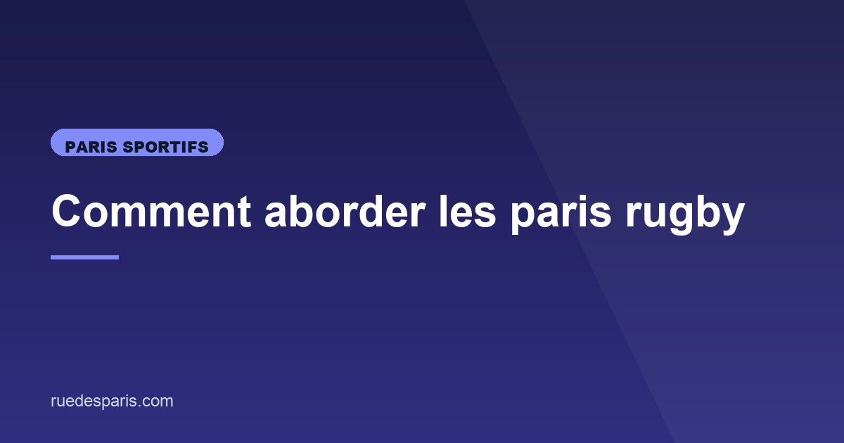 Illustration de l'article consacré aux paris rugby