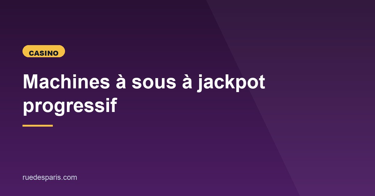 Illustration de l'article consacré aux jackpots progressifs